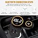Bluetooth FM Transmitter, [Newest Version] Wireless Bluetooth Car Radio Transmitter Handsfree Car Kit Mp3 Player with 2 USB Ports, TF Card Slot for iPhone iPad Samsung HTC