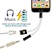 iPhone 7 Lightning to 3.5mm Audio Adapter, Top Quality 8-Pin Lightning to 3.5mm Headphone Adapter and Lightning Charging Port for iPhone 7, iPhone 7 Plus (Black)