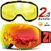 ZIONOR XA Ski Snowboard Snow Goggles for Men Women Anti-fog UV Protection Spherical Dual Lens Design