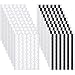 Bememo 2040 Pieces Photo Corners Stickers for Photo Album Scrapbook (Black and Transparent)