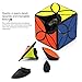 D-FantiX Qiyi Clover Cube, Four Leaf Clover Speed Cube Black