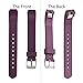 KingAcc Compatible Replacement Bands for Fitbit Alta HR, Fitbit Alta, Silicone Fitbit Alta HR Band Alta Band, Buckle Wristband Strap Women Men (1-Pack, Dark Purple, Small)