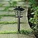 Twinkle Star 6 Pack Solar Pathway Lights Outdoor Solar Garden Lights Solar Landscape Lights for Lawn, Patio, Yard, Garden, Walkway