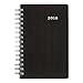 Brownline 2018 DuraFlex Daily Appointment Book / Monthly Planner, Poly Cover, Twin-Wire, Black, 8 x 5 inches (CB634V.BLK-18)