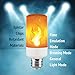 LED Flame Bulbs,Sunstrider E26/E27 LED Flame Effect Light Bulb 3 modes Simulated Nature Fire Flickering Fire Effect Atmosphere Decorative Light Bulb for Bar Festival Party Decoration