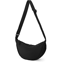 【新品】Howly Puff Sling Bag BLACK Crossbody Bag Hobo Sling Crescent Bag Women Men Trendy Small