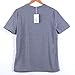 Women Letter Print Short Sleeve Crew Neck Casual Cotton T-Shirt Tees Top Blouse (L, Gray)