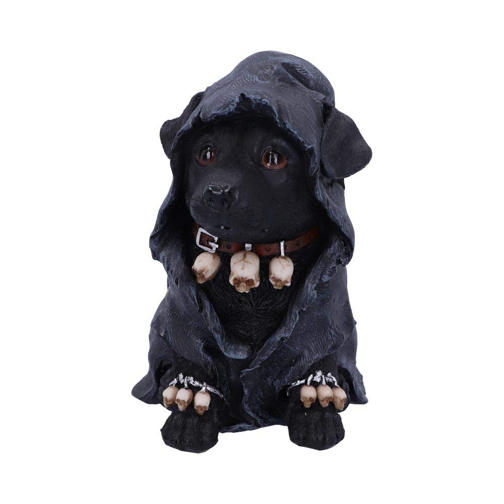 Nemesis Now Canine Cloaked Grim Reaper Dog Figurine, Polyresin, Black