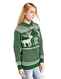 v28 Women's Patterns Reindeer Snowman Tree Snowflakes Christmas Sweater Cardigan