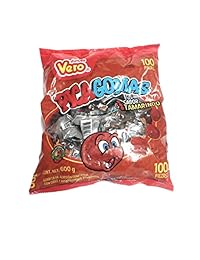 Vero Pica Gomas sabor chile Gummy Mexican Candy, 100 piezas, 1 libra, 5.15 oz