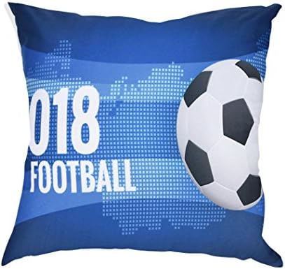 Toponly Home 2018 World Cup Theme Pillowcase,Toponly Soccor Print Polyester Sofa Car Cushion Cover Home Decor (B, 45x45cm)