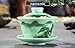 XDOBO High End Celadon Tea Set Hand-painted Kung Fu Tea Set Chinese Traditional Celadon Kiln Ceramics Teapot Vintage China Style Porcelain Handmade Kung Fu Tea Set – Set of 8 (Landscape)
