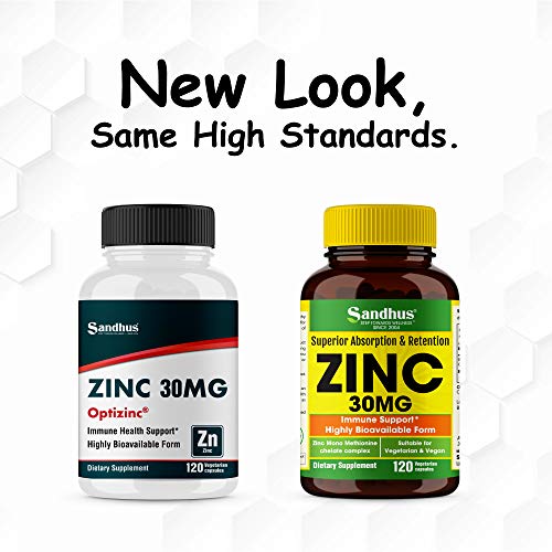 Zinc 30 mg Zinc Methionine Highly Absorbable BioAvailable Antioxidant