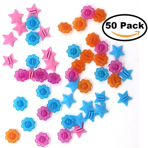 EONMIR 50 Pcs Bicycle Wheel Decorations, Bike Wheel Spoke Beads, Cute Fun Kids Bike Accessories