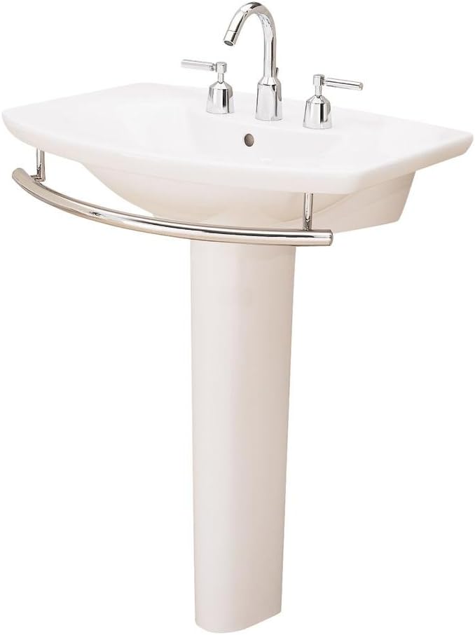 Porcher 2440800.001 L'Expression Pedestal Lavatory Kit, White