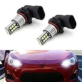 iJDMTOY Xenon White 15-SMD High Power 9005 HB3 LED High Beam Daytime Running Light Kit Compatible With Scion FR-S, Dodge Charger, etc
