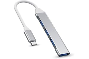 4-Port USB-C 3.0 Hub Splitter Expander for Laptop,Xbox,Flash Drive,HDD,Console,Printer,Camera,Keyborad,Mouse(Not for Charging