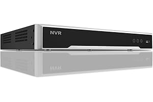 HITOSINO 4K 8CH POE NVR, 8 PoE Port 4K/6MP/5MP/4MP/3MP/1080P HD Network Video Recorder with Audio, Human/Vehicle Motion Detection 2.0, H.265+, Up to 8TB 24/7 Recording, iVMS4200/SADP