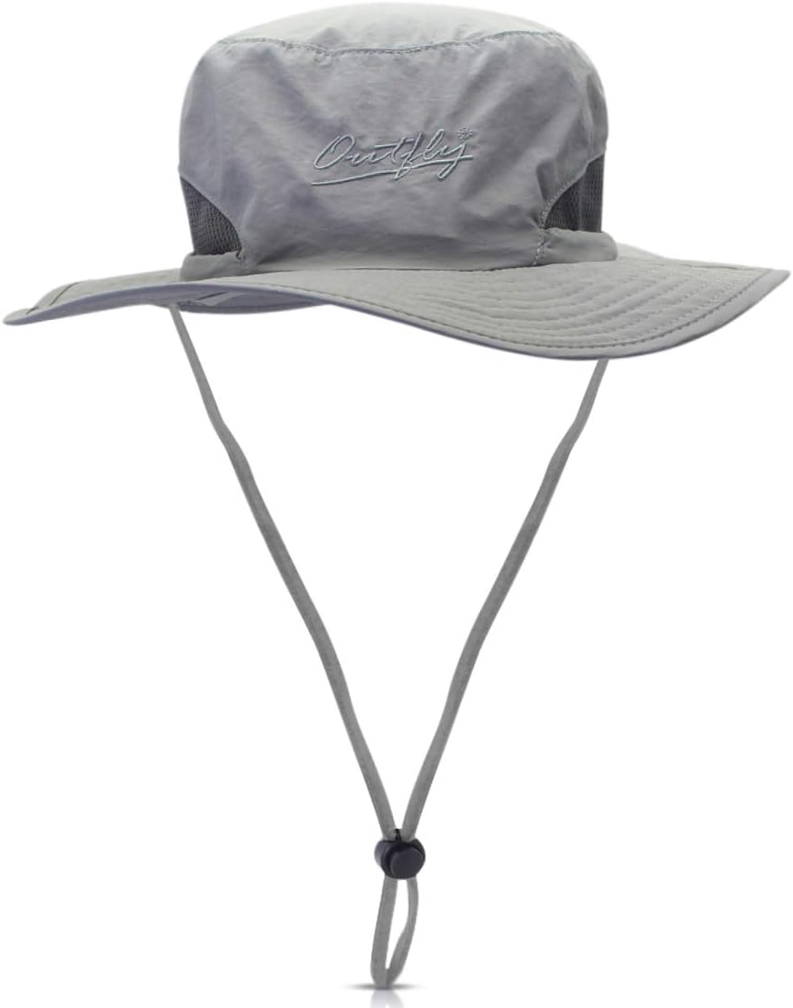 DORRISO Sun Hat Men Women Wide Brimmed Bucket Hat Sunscreen Bush Hat Foldable Outdoor Safari Hat Waterproof Fisherman Cap
