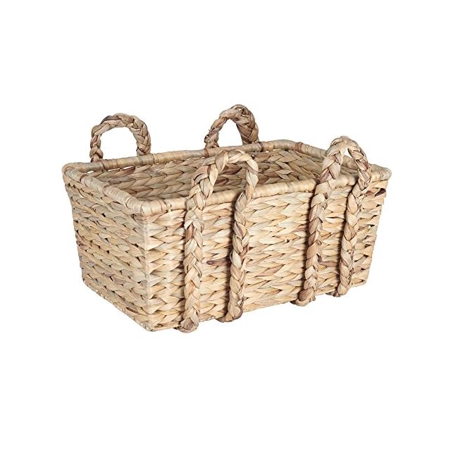 Household Essentials Large Rectangular Floor Storage Basket with