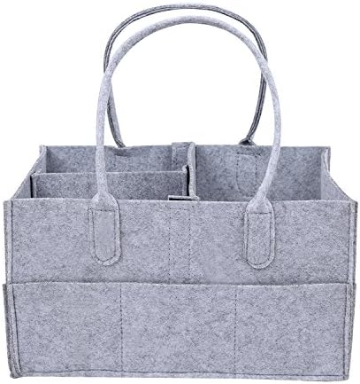 Baby Diaper Caddy with Changeble Compartments - Portable Nursery Storage Bin for Home, Car & Nursery Organizer