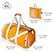 Foldable Travel Luggage Duffle Bag Lightweight for Sports, Gym, Vacation and Travel Duffel Bags(40l, Orange)