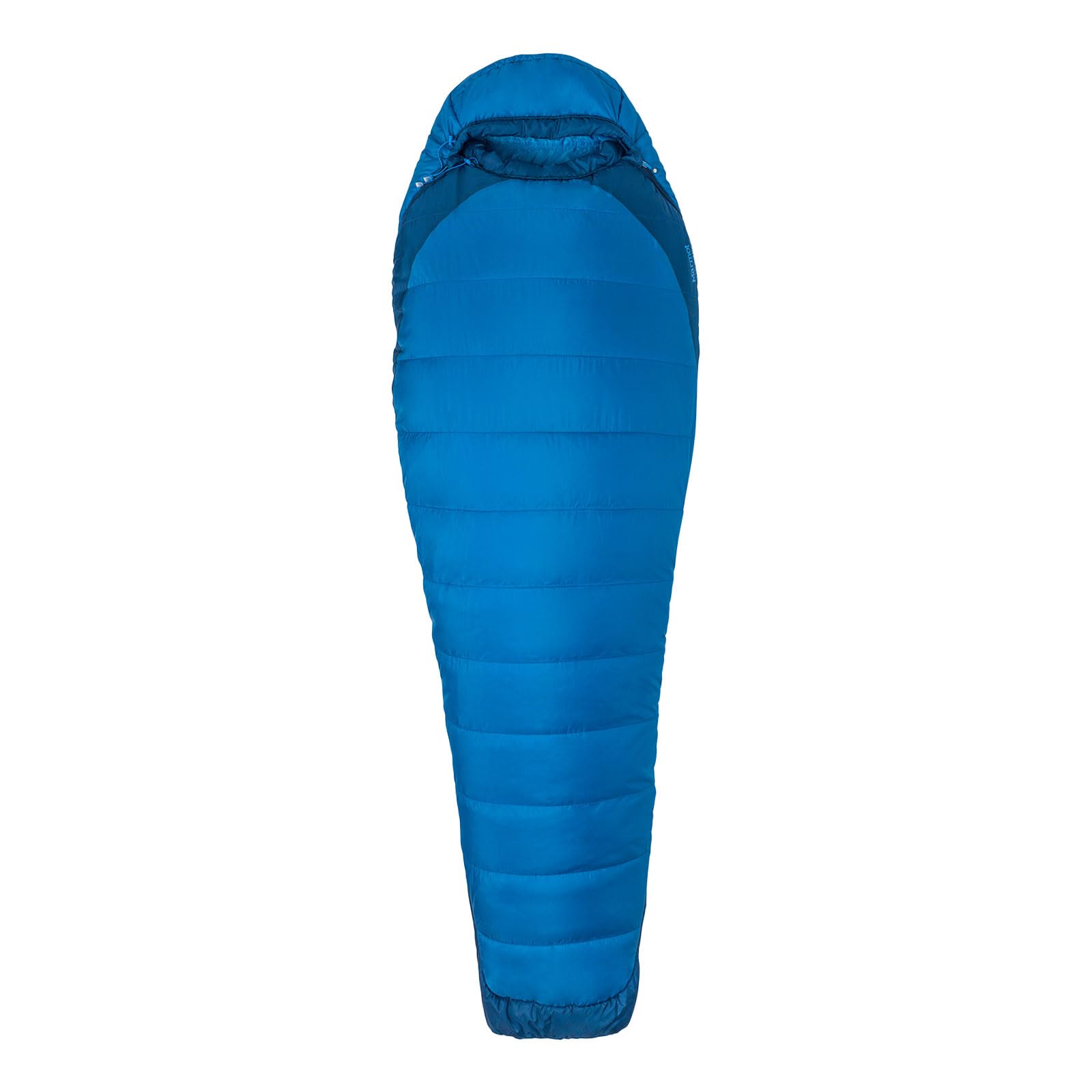Marmot Trestles Elite Eco 20, Mummy sleeping bag, light and warm 3 seasons sleeping bag, Estate Blue/Classic Blue, LZ