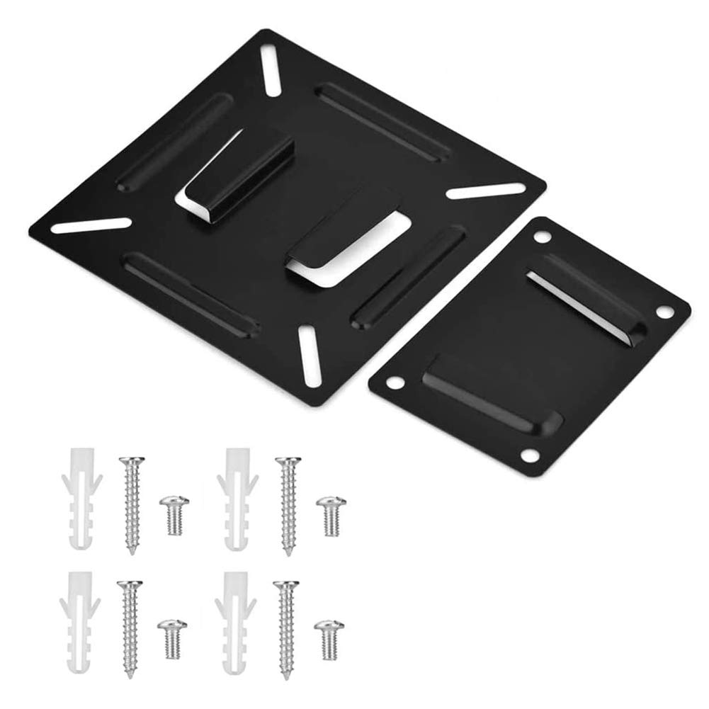 NMD&LR TV Wall Mount Bracket, Universal Slim and Strong Wall Mount Holder for 14-24in LCD LED Monitor Flat Screen, Load Bearing Up to 15KG