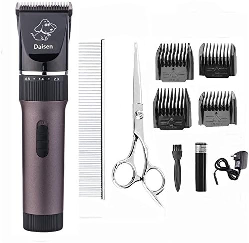 DAISEN Rechargeable Cordless Professional Home Pet Dogs And Cats Grooming Trimming Clipper Kit