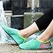 L-RUN Men Women's Go Walk Shoes Slip-on Aqua Water Shoes,Light Blue,M(W:7-7.5,M:4.5-5)