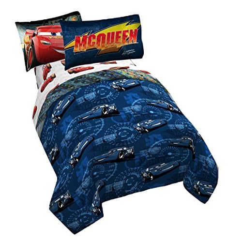 Disney Cars 6pc Full Size Bedding Twin Full Reversible Comforter