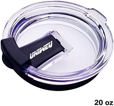 【Upgraded】UniWey New Spill Proof and Splash Resistant Tumbler Lid for Yeti Rambler and RTIC Tumblers (20 oz 1 Pack)