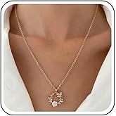 Andelaisi Boho Circle Flower Necklace Choker Vintage Crystal Flower Choker Necklace Gold Halo Circle Necklace Hollow Circle Flower Pendant Necklace for Women