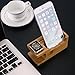 Watch Stand, AICase iWatch Bamboo Wood Charging Holder for Apple Watch & iPhone X/ 8/8 Plus/ 7 Plus 6 6 Plus 5S 5 (Light Brown)