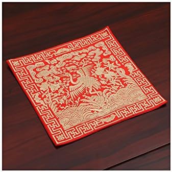2pcs brocade embroidered mouse pad telephone pad table mat mat mat fabric embroidered mat thermal pad 2626cm