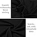 Women's Elbow Sleeve Vogue Fitted Off Shoulder Modal Blouse Top T-shirt Slim Stretchy Shirt Elbow Sleeve-Black Medium