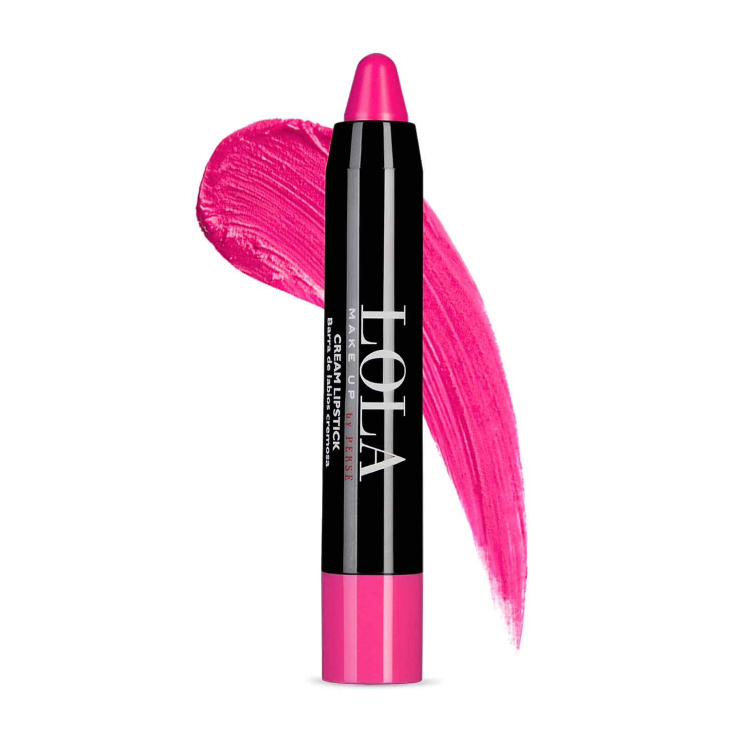 Lola Make Up by Perse Cream Lipstick Ultra Hydrating Lightweight and Soft Chubby Lip Balm Stick, Long-Lasting and Moisturising, Vegan and Cruelty-Free Makeup for Women, Pitaya 04