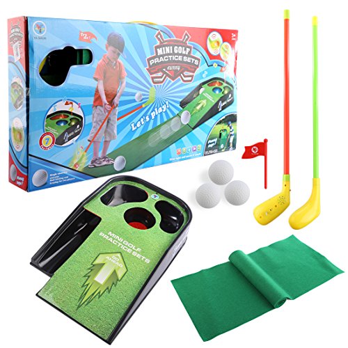 image for RuiyiF Golf Toys Clubs Set for Kids Toddlers Boys Girls Adults Comes w