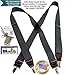 Hold-Up Suspender Company Casual Series Slate XS Suspenders for Men In the Traditional X-Back Style with USA Patented No-Slip Clips