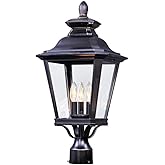 Maxim Knoxville-Three Light Outdoor Post Lantern in Early American style-11 Inches Wide by 23.5 inches high