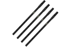 Set of 4 Brass Traditional Irish Black Whistle in the Key of D (Black Key D)