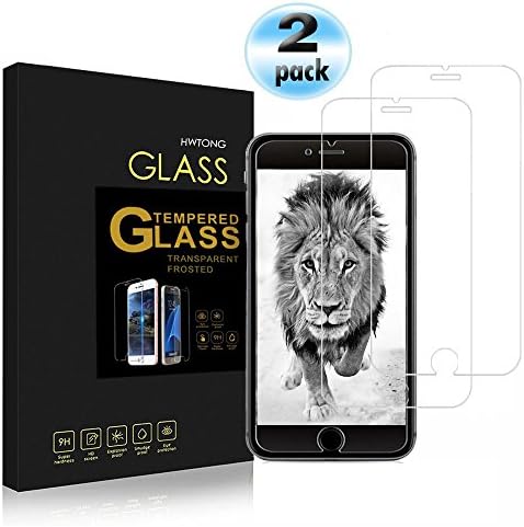 iPhone 6 Plus Screen Protector, HWTONG Screen Protect Tempered Glass, 3D Touch Compatible, No Bubbles, Oil and Scratch Coating, Touch Clear [5.5 inch] [2 Pack]