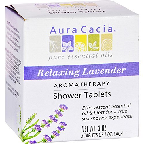 Aura CaciaAromatherapy Shower Tablets, Relaxing Lavender 3 ea