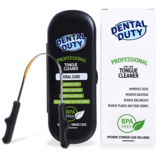Premium Tongue Scraper - Stainless Steel With Rubber Grip - Improves Oral Care, Mouth Hygiene and Gets Rid of Bad Breath - Travel Case Included. - Thumbnail 7