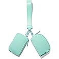 Viverte Mini Zip Around Wristlet Wallets for Women Small Portable Coin Purse Dual Pouch Keychain Wristlet Gifts for Women Travel Sports Outdoors (Light Green)