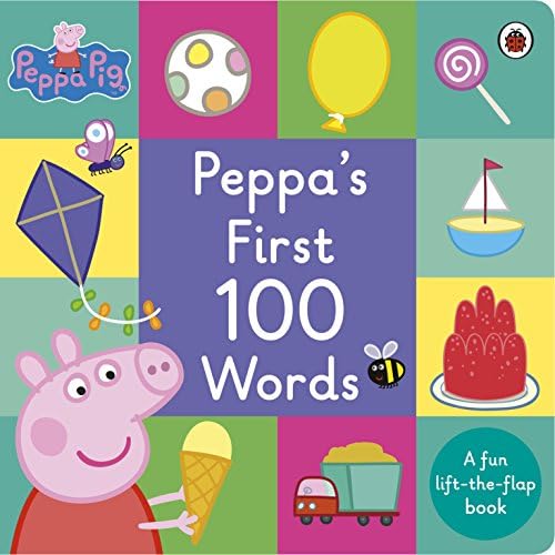 166 peppas first100words　音声絵本 Amazon.com: Peppa's First 100 Words (Peppa Pig): 9781338228779