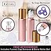 Rose Gold Ultimate Essential Oil Roller Bottles Set With Stainless Steel Balls, 10 Pack 10ml Leakproof Glass Bottle With 11 Rollerballs For Perfume & Aromatherapy Oils 1 Funnel + Opener & 192 Labels