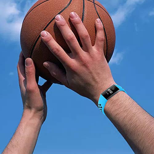 image for QIBOX Compatible with Charge 3 Bands, Sports Silicone Replacement Wome