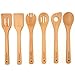 Bamber 6 Pieces Wooden Spoons for Cooking Wood Kitchen Utensil Set