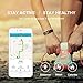 Fitness Activity Tracker, Smart Watch Heart Rate Monitor Wireless Waterproof IPX7 Bracelet HR Running Tracker Walk Counter Pedometer Steps Sleep Band-Black
